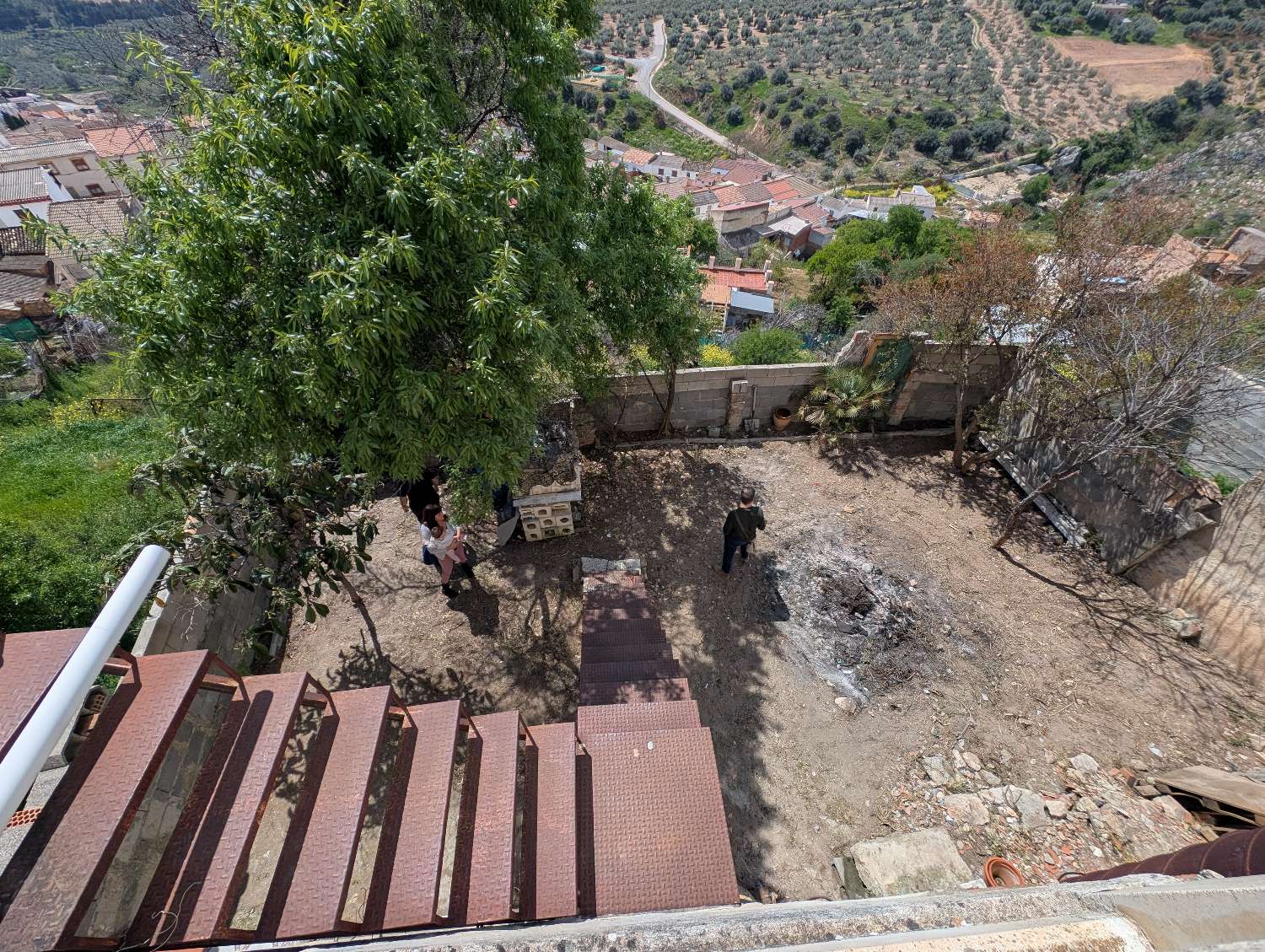 Village house with large courtyar and roof terrace with spectacular views